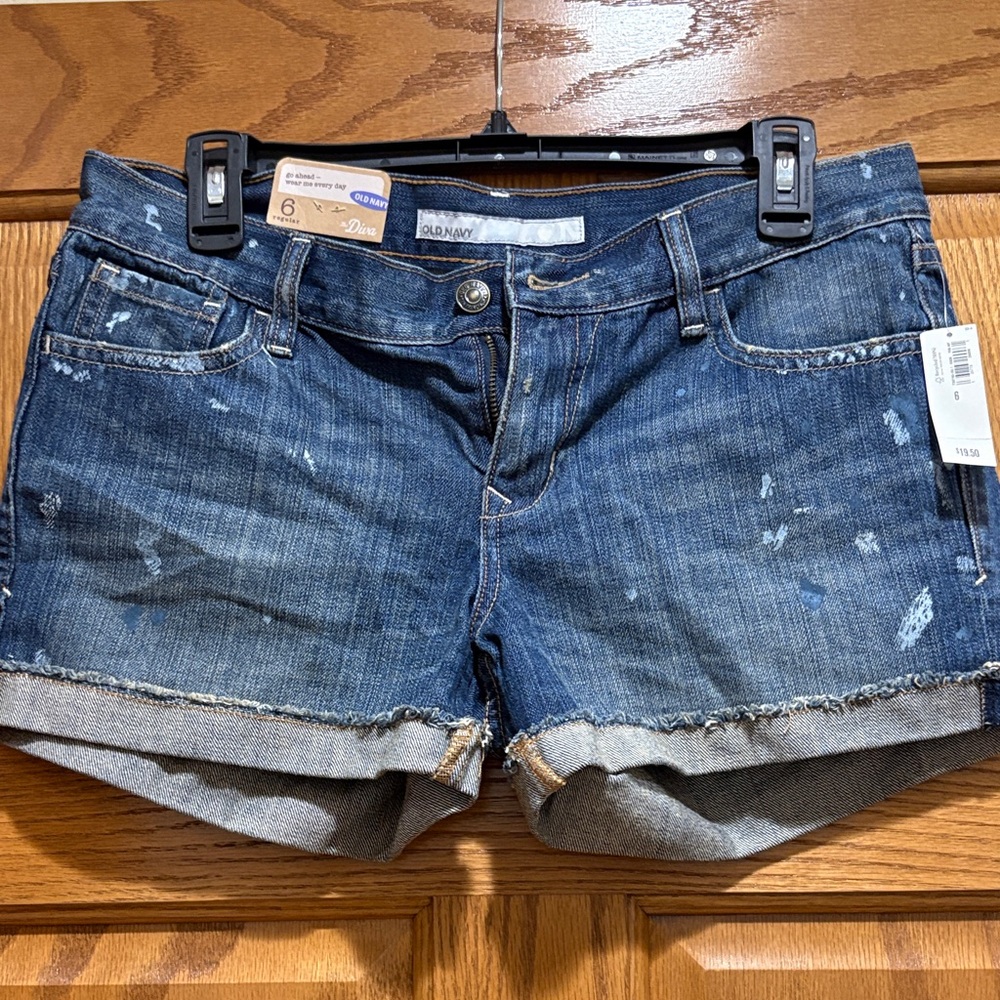 Old Navy Women's Distressed Blue Jean Shorts